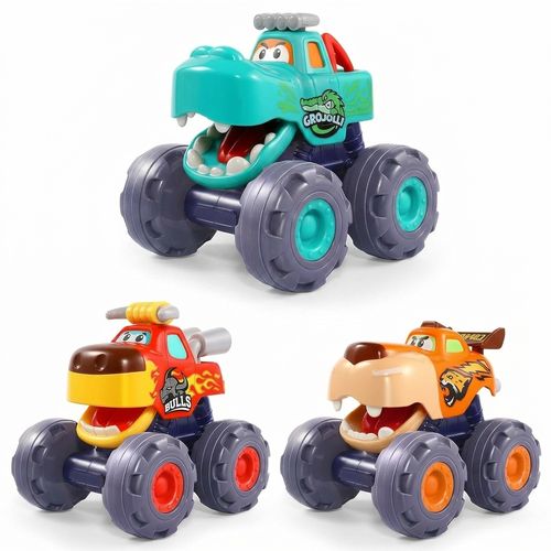 OCATO Pull-Back Monster Trucks (3-Pack)