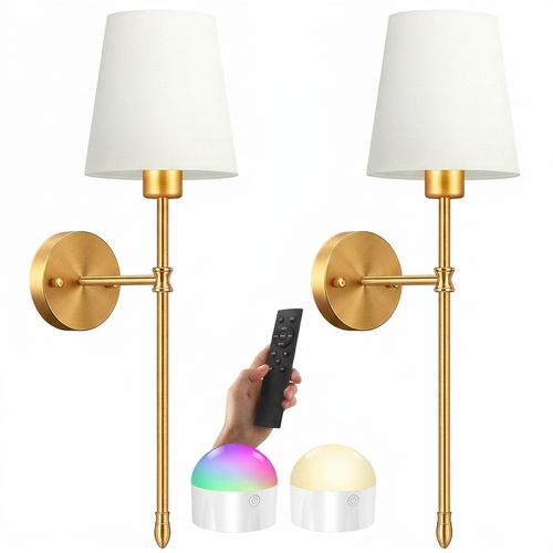 OCATO 10000mAh Wireless Wall Sconces (Set of 2)