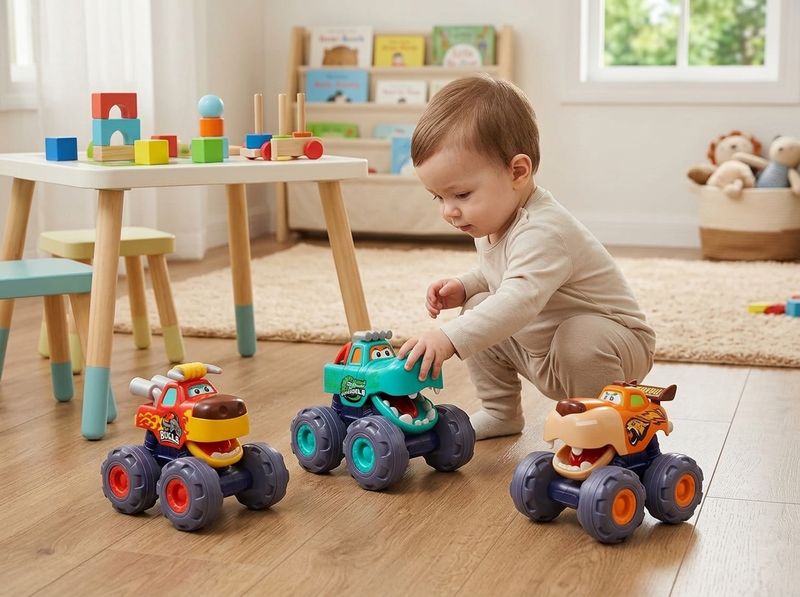 OCATO Pull-Back Monster Trucks (3-Pack)